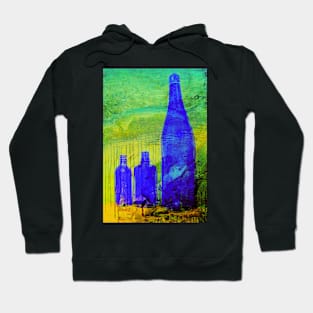 Blue Glass Bottles Hoodie